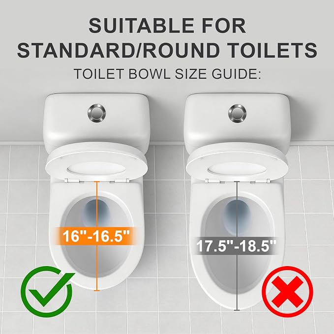 Raised Toilet Seat with Handles, Toilet Seat Riser for Seniors | Adjustable Height & Width, Cozy Padded, 300lb Capacity, Handicap Toilet Seat for Elderly