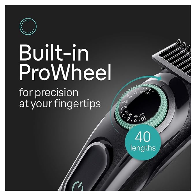 Braun All-in-One Style Kit Series 3 3460, 6-in-1 Trimmer for Men with Beard Trimmer, Ear & Nose Trimmer, Hair Clippers & More, Ultra-Sharp Blade, 40 Length Settings, Washable