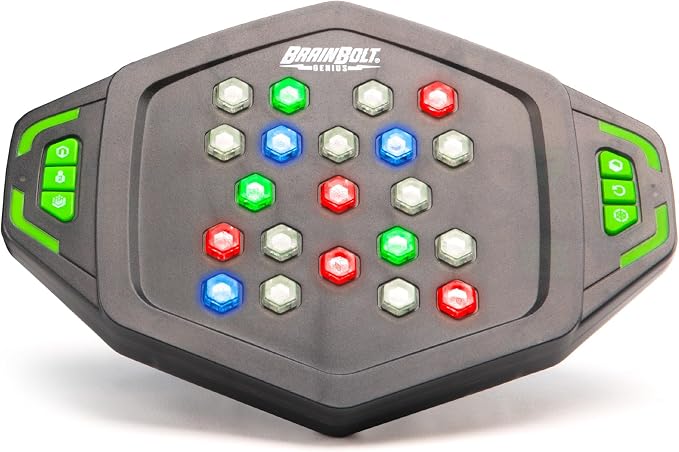 Educational Insights BrainBolt Genius - Puzzle Memory Game for Kids, Teens and Adults, Handheld Electronic Brain Travel Games, Gift for Gamers, Games for Kids 8-12, Fidget Memory Game