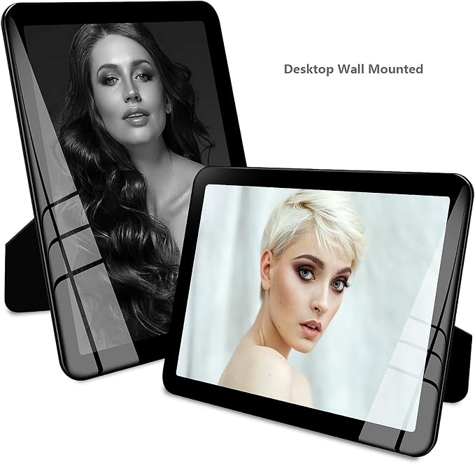 Bluesun 5x7 Picture Frames 3 Packs,Vertical & Horizontal Wall & Tabletop | 5×7 Black Photo Frames Set of 3 with Tempered Glass & Rounded Corners, 7x5 Frames for Home Office Families & Friends