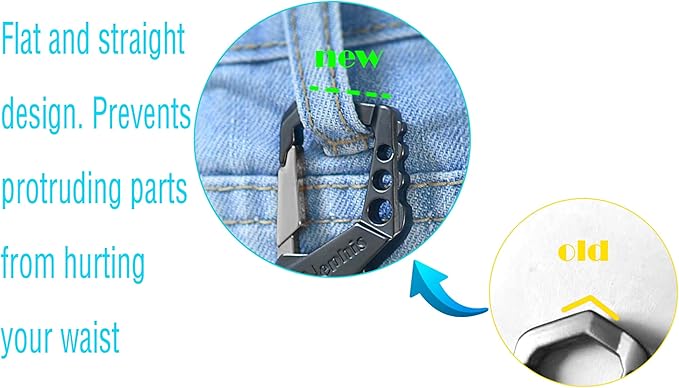 Skull Heavy Duty Key Chain,Car Emergency Escape Tool, Seat belt Cutter,Bottle Opener,Carabiner Car Key Chains