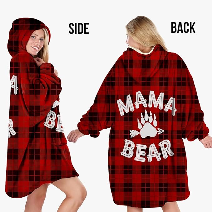 Wearable Blanket Hoodie For Mom Wife Best Ever Hoodie- Christmas Gift From Husband Daughter Anniversary Birthday