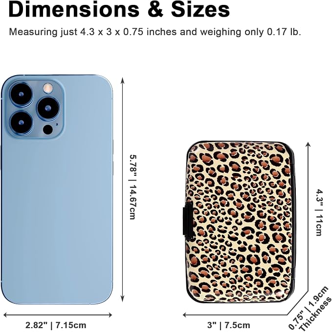 Credit Card Holder Small RFID Blocking Wallet Business Metal Slim Mini Aluminum Hard Case for Women Men