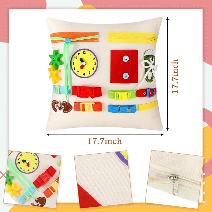 SmoothNovelty Dementia Fidget Toys for Elderly Fidget Pillow Cover for Adults Dementia Products for Elderly Calming & Comforting Activities Sensory Toys Gifts for Autistic