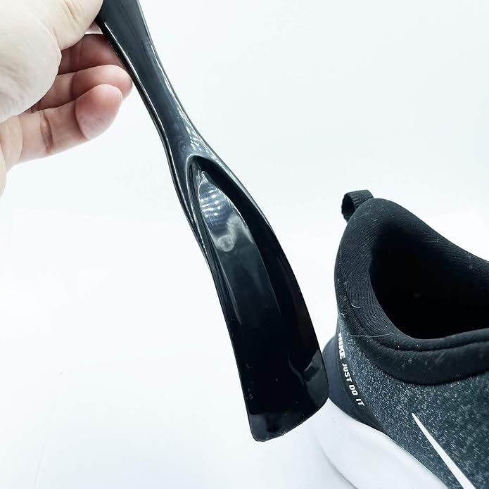 2 Pcs Mini Shoe Horns - Flexible Thermoplastic Shoe Helper, Compact & Portable for Travel, Home, or Office Storage
