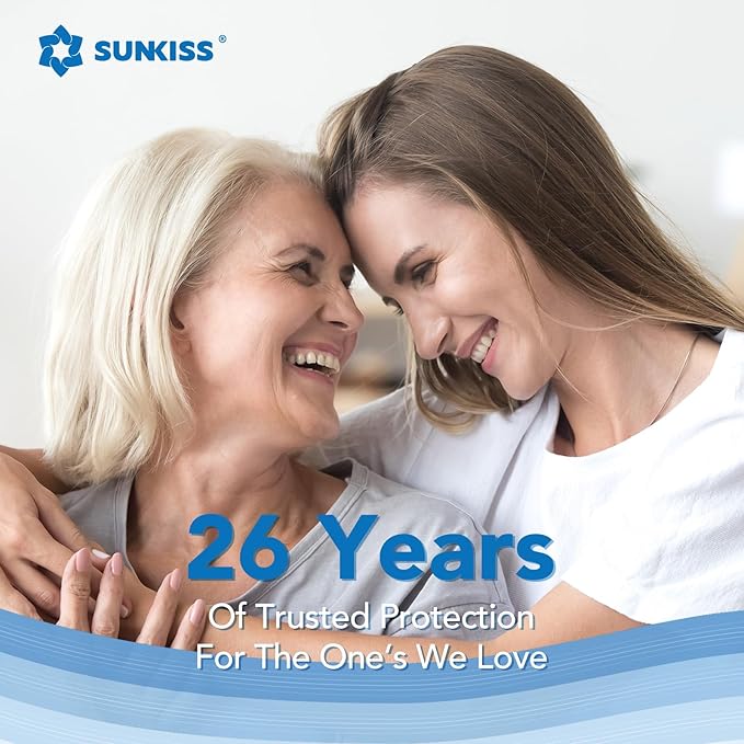 SUNKISS Trustplus Booster Pads 15" x 4", Extra Absorbency for Adult Incontinence Diapers/Underwears, Odor Control, 104 Count (4 Packs of 26)