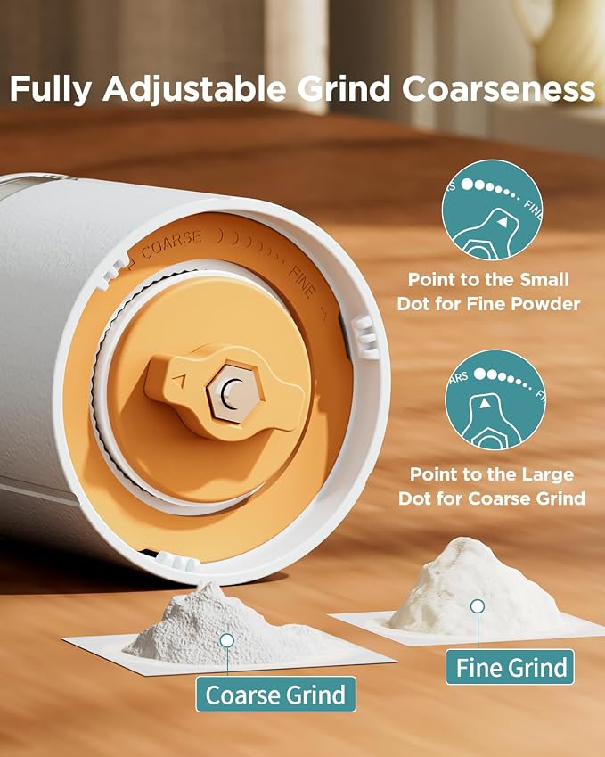 GAONLY Ceramic Core Small Pill Crusher Fine Powder –Manual Pill Grinder for Elderly & Pets, Free Twist-to-Grinder for Arthritic Hands, Crushes Meds/Vitamins to Fine Powder (Blue)