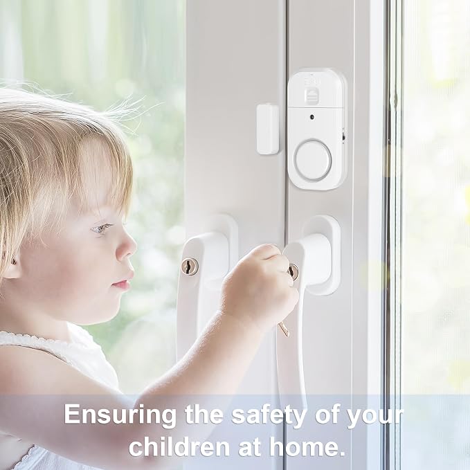 Door Window Alarm Sensors - Door Alarms for Kids Safety, Door Alarms for Home Security, for Home, Office, Store, Garage, Dorm Room, Apartment, RV, 8 Pack