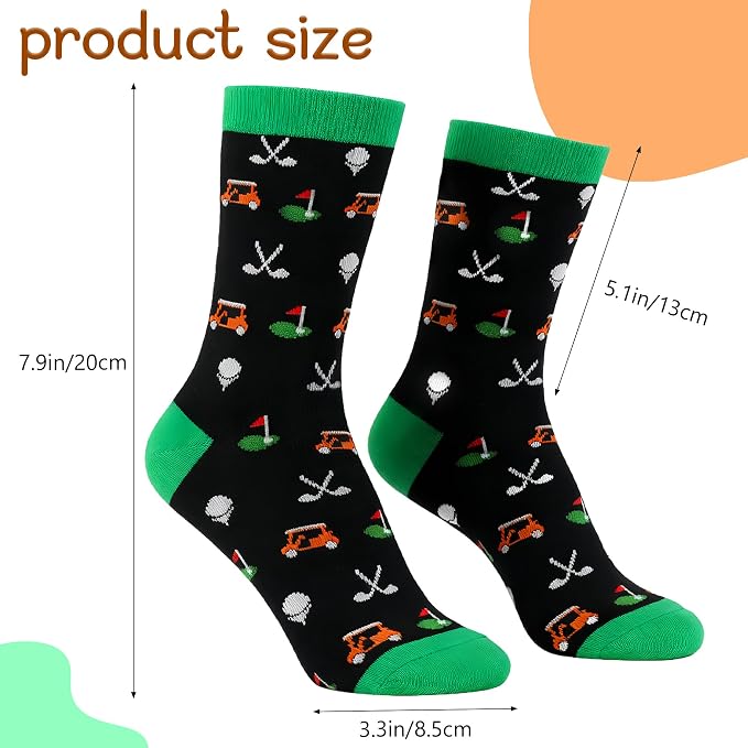 Golf Socks Funny Golf Gifts for Men Women, Christmas Gifts Stocking Stuffers for Adults Teen Boys Golfer Accessories