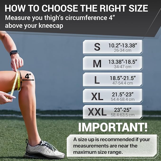 DR. BRACE ELITE Knee Brace with Side Stabilizers & Patella Gel Pads for Maximum Knee Pain Support and fast recovery for men and women-Please Check How To Size Video (Moon, Medium)