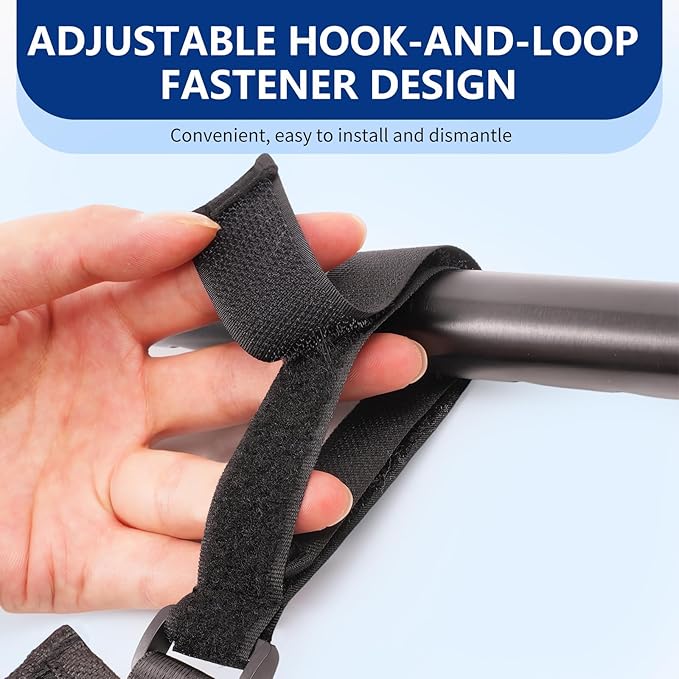 Wheelchair Side Bag, Waterproof Oxford Wheelchair Armrest Storage Pouch with Multiple Pockets, Durable Wheelchair Bags to Hang on Side for Most Wheelchairs, Walkers & Rollators(Blue)