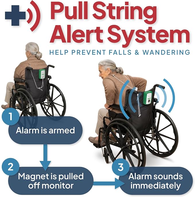 Basic Pull String Alarm for Fall Prevention and Anti-Wandering by Smart Caregiver - BPS-01