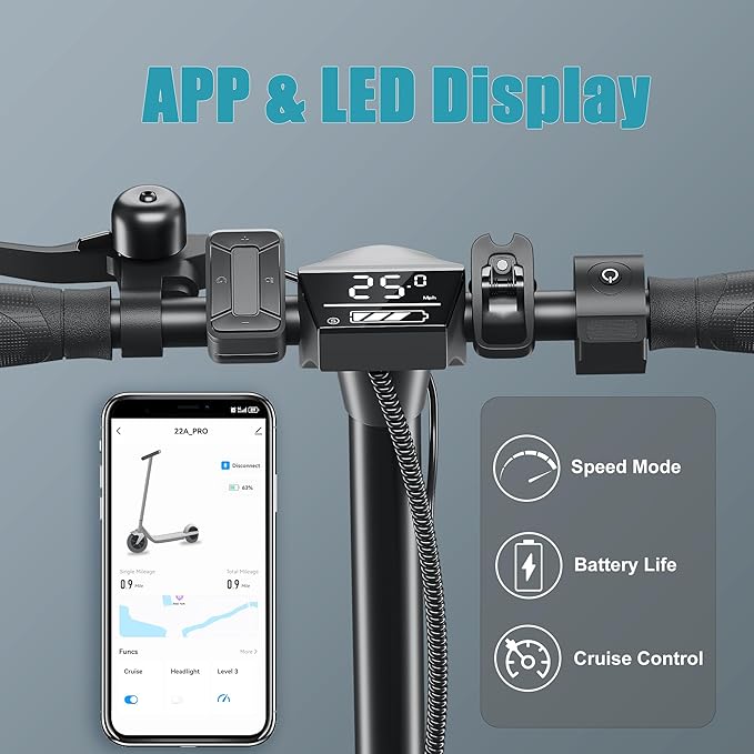 Caroma Electric Scooter with Seat Option,500/350W Motor Up to 25/20 Miles Range & 25/20 MPH Speed,9" Tires,Adjustable Electric Scooter for Adults,Foldable Commuting