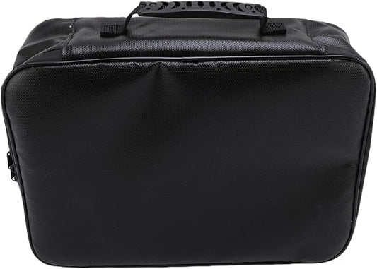 POCREATION Fireproof Document Bag with Lock, Hard Case Storage Box with Combination Lock, 14.2x11.0x3.5 Inches