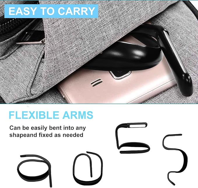 LED Neck Reading Light,Book Lights for Reading in Bed,Adjustable Brightness Desk Lamp,3 Color,with Bendable Arms,Suitable for Repairing,Night Running,Walking,Knitting,Camping (1PCS)