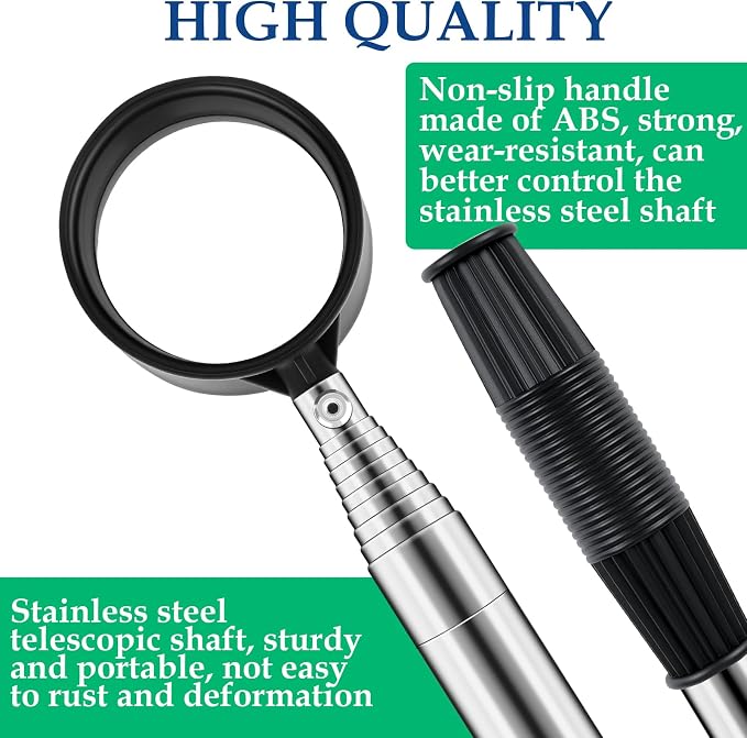 9Ft Golf Ball Retriever Telescopic, Stainless Golf Ball Retriever for Water, Golf Ball Grabber, Golf Accessories Gifts for Men Women