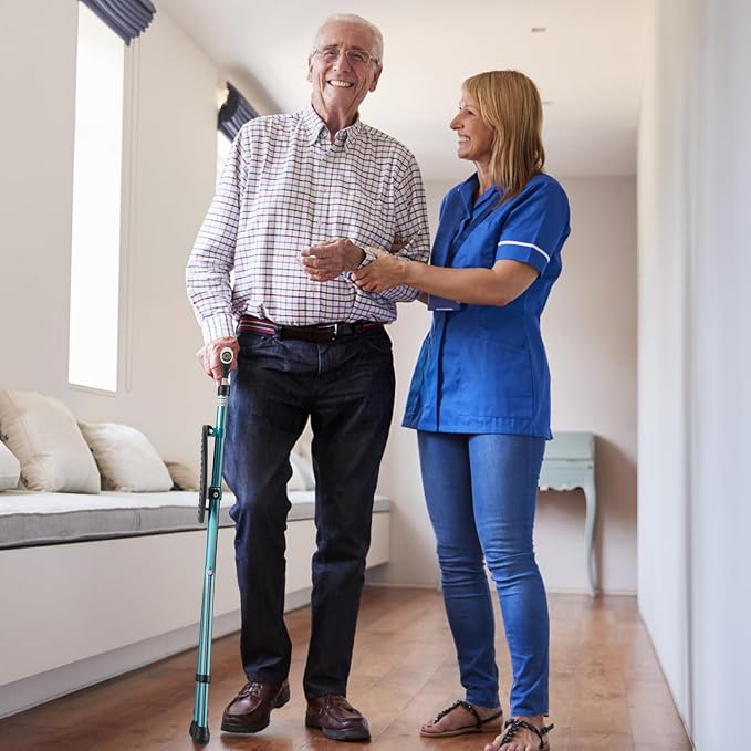 Goplus Walking Cane with Seat, Heavy Duty Aluminum Alloy Crutch Chair with LED Light and Retractable 3 Legs, Portable Anti-Slip Seat Cane, Lightweight Walking Stick for Seniors Elderly