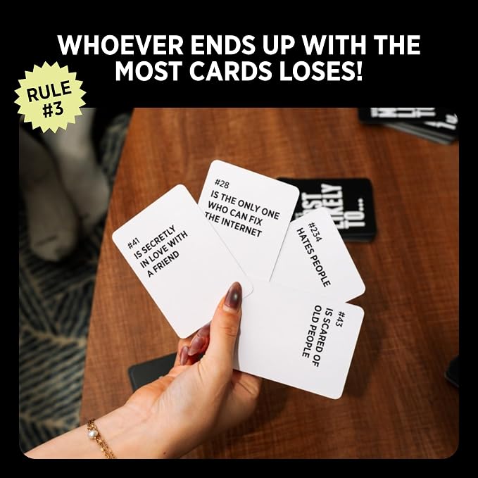 Who's Most Likely To... 100% NEW Cards | Group Party Game | Ages 17+ | 250 Cards, Adults and Teens Game, Game Night, Girls Night, Pregames, Birthdays, Game Gift Idea, Bachelorette Parties