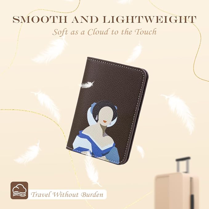 Lychii Passport Holder, RFID Blocking Travel Wallet, Slim Passport Cover | PU Leather Protector Case for Quick TSA Access, Secure Boarding Passes & ID Cards for Men Women, Travel Accessories