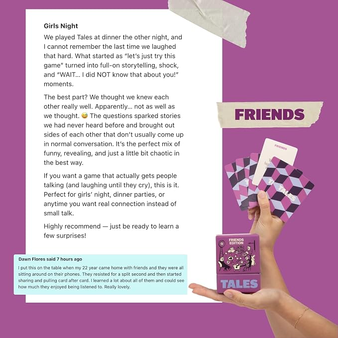 TALES 150 Conversation Cards, Friends Edition, Get to Know Your Friends