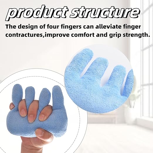 DEEYOTA Fingers Separation Pad,with an Elastic Palm Gripper,Used for Rehabilitation Treatment of Arthritis and Skin Damage