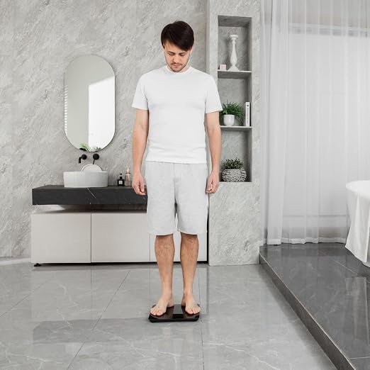 Etekcity Scale for Body Weight, Digital Bathroom Scales for People, Most Accurate to 0.05lb, Bright LED Display & Large Clear Numbers, Upgraded Quality for the Elderly Safe Home Use, 400 lbs