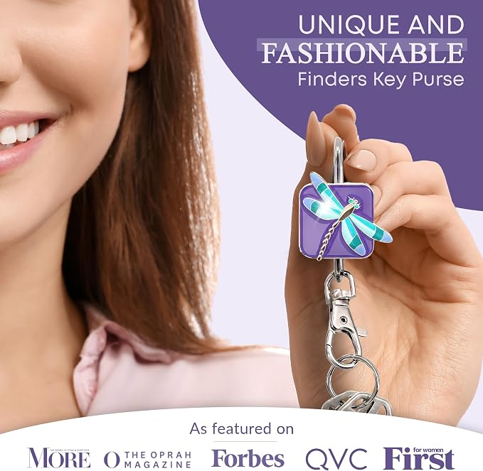 Women’s Bag Charm Key Finder, Car Keychain Hook, Cute Purse Organizer & Tote Bag Accessories, Gifts for Mom - Original