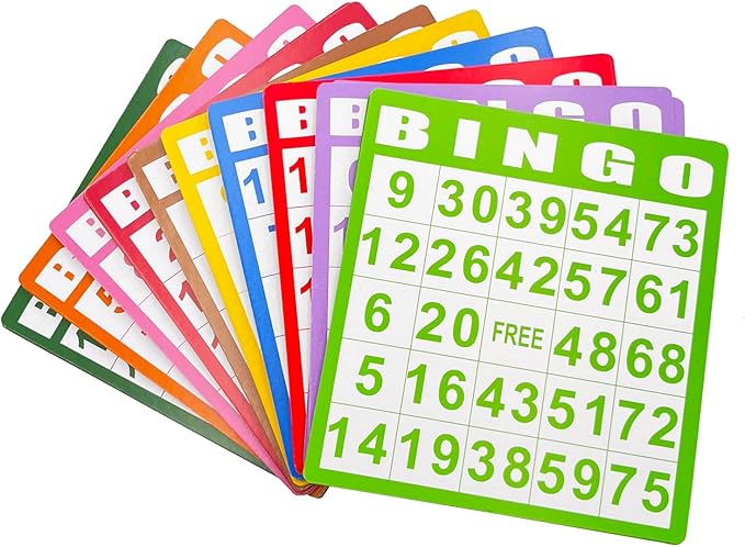 JUNWRROW Deluxe Bingo Set -Includes Antique Gold Metal Rotary Cage with Storage Bag,100 Mixed Cards, 600 Colorful Chips,75 Calling Balls,Master Board&2 Velvet Bag for Parties, Classroom, Large Groups