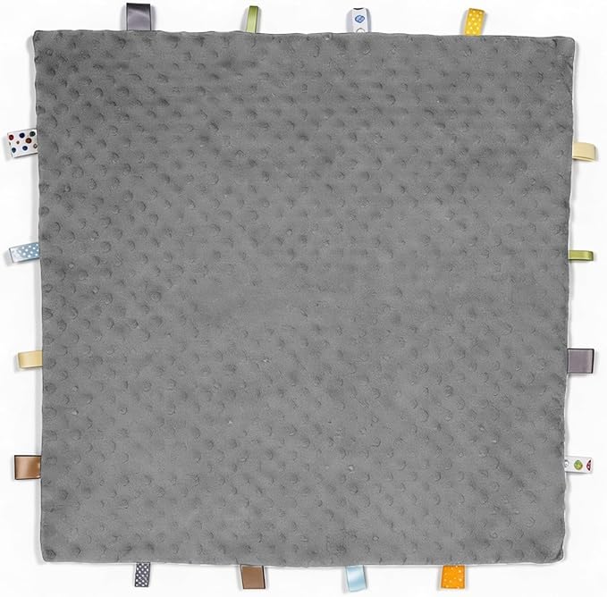 Fidget Blanket for Adults with Dementia, Sensory Mat for Alzheimers Patients, Dementia Activites for Senior (Gray)