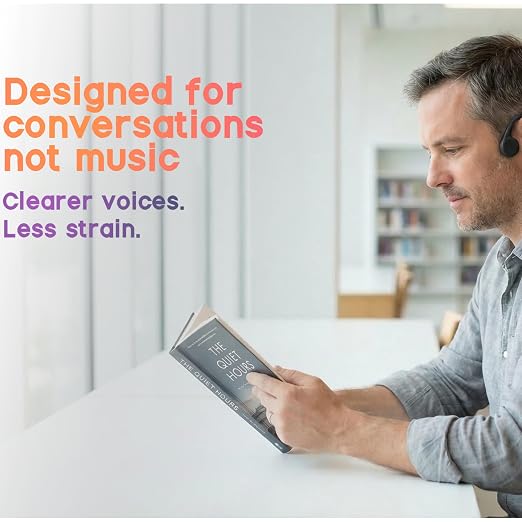 CORE Bone Conduction Sound Amplifier – Open-Ear Personal Listening Wearable for Clearer Conversations