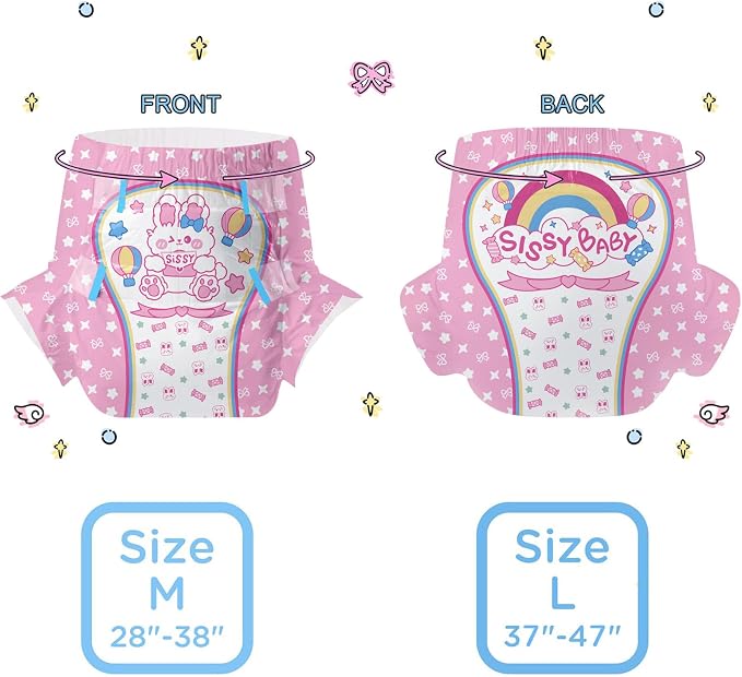 CutiePlusU Diaper 10 Pieces Protective Underwear Large 37"-47"
