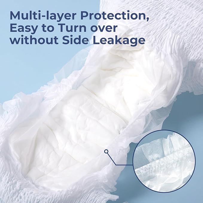 Adult Diapers for Women, Leak-Proof Comfortable Fit, Medium Size, 76 Count, Daytime M