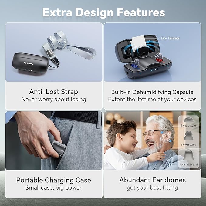 iBstone Nova Hearing Aids for Seniors Adults, Superior Sound Quality, Pair