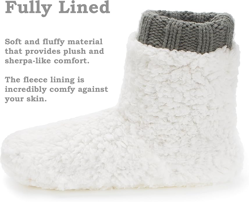 Warm Slipper Socks for Women, Winter Fuzzy House Shoes Indoor, Cozy Christmas Gifts Unique
