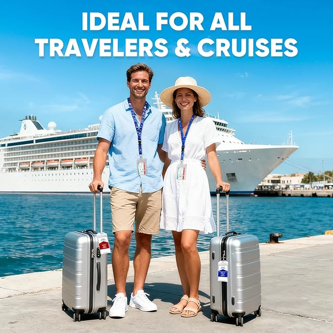 Cruise Essentials 2026,Cruise Must Haves Kit,Magnetic Hooks,Lanyards,Luggage Tags,Waterproof Phone Pouches,Travel Essentials