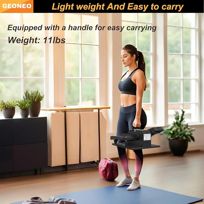 Under Desk Elliptical Machine, Electric Elliptical Exerciser for Senior, Quiet & Small Electric Seated Pedal Exerciser for Home with Monitor, Remote Control & 12 Adjustable Speeds