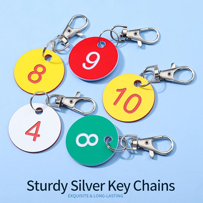 LEOBRO 100PCS Lobster Claw Clasps and Key Rings, Keychain Making Kit - 50PCS Keychain Clips and 50PCS Key Chain Ring, for Key Chains, Crafts, Lanyard, Key, Jewelry Making