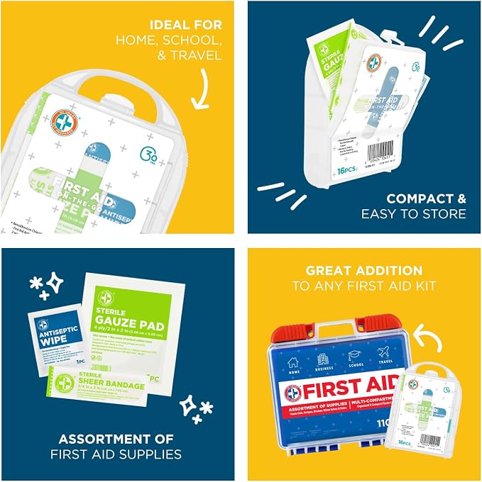 Be Smart Get Prepared Compact First Aid Kit, FSA/ HSA eligible (Packaging may vary)