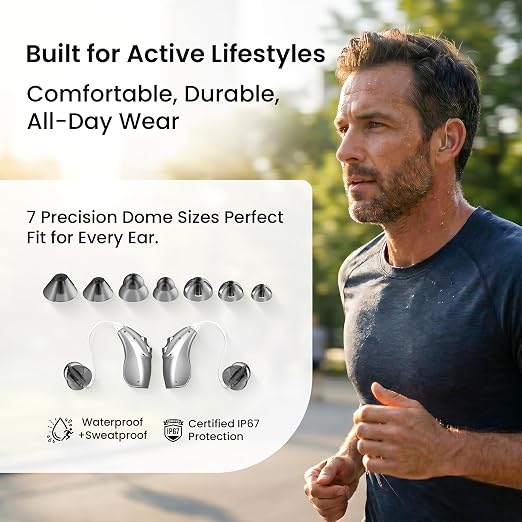 BlaidsX Neuro Hearing Aids, Bluetooth Rechargeable OTC Hearing Aids for Seniors and Adults, Mobile App Hearing Test Audiogram & Noise Cancellation, Dual Mic & 32 DSP Channels | USA-Designed