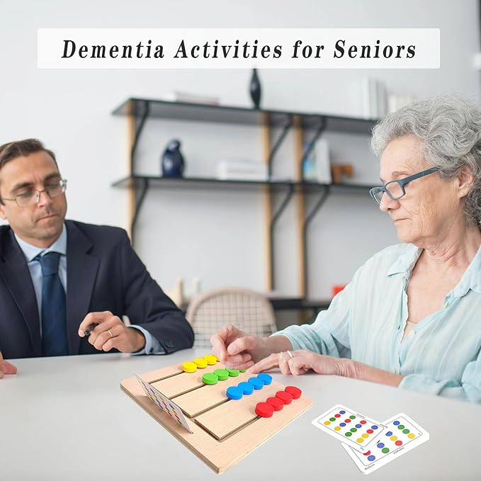 Dementia Games and Activities Kits for Seniors,Wooden Puzzles Gifts to Keep Older Adults Cognitive and Busy,Alzheimers Products for Elderly