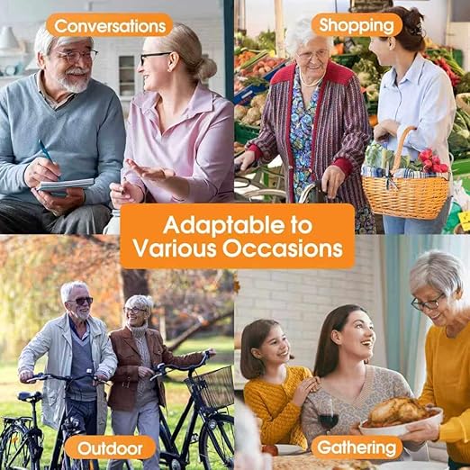 Hearing Aids for Seniors,Hearing Amplifiers Noise Cancelling,Invisible,Rechargeable,Lightweight,All Day Comfort,for Daily,Outdoor.