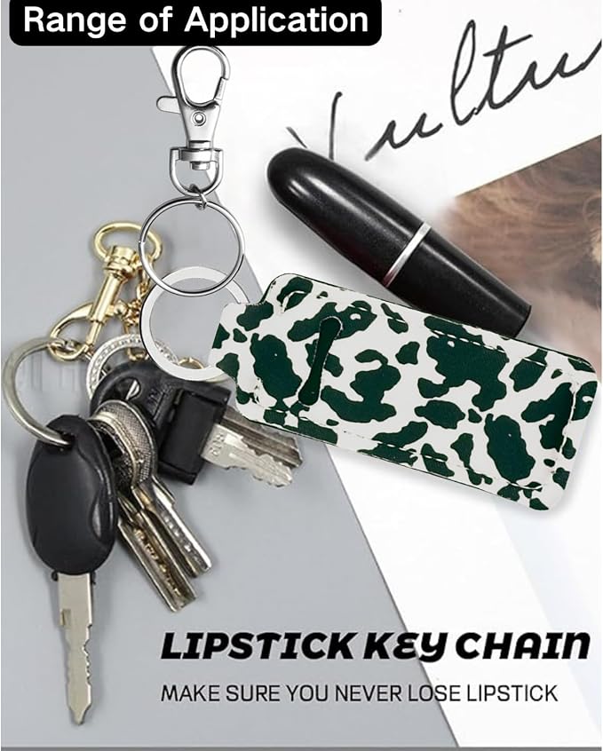 Chapstick Holder Key Chain Lipstick Holder Lip Balm Holder Keychain | Stocking Stuffers Gift, Compatible with Chapstick, Lip Balm and Lipstick, Bag Charm Accessories, Gifts for Women Friend