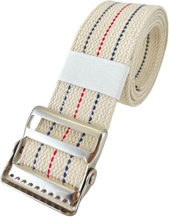 Secure Gait Belt for Seniors with Metal Buckle - Transfer and Walking Standing Aid Elderly, Physical Therapy, Nurses