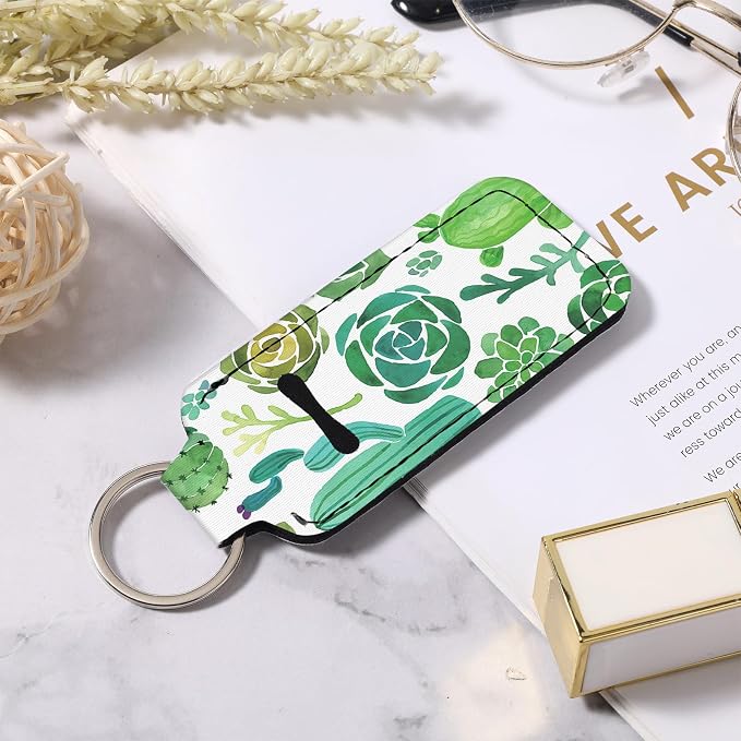 Chapstick Holder Keychain Lip Balm Holder with Clip