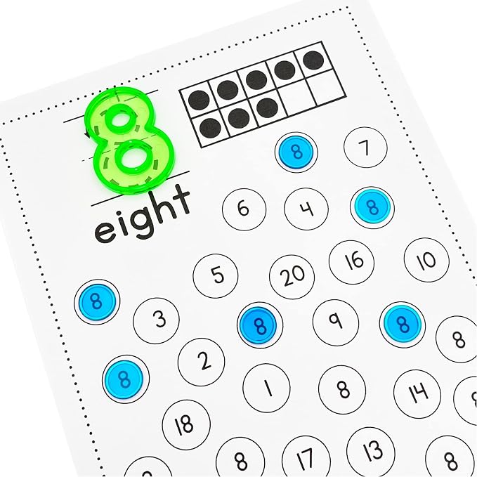 JUNWRROW Magnetic Bingo Wand with Chips,5-Pack& 500 Metal Chip, 5 Color Metal Chips-for Large Group Games,Family Game Night, Sensory Bins,Counting and Sorting,Science& Educational Activities
