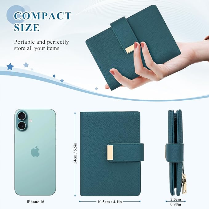 BKNOOU Slim Passport Holder RFID Blocking for Man & Women, Small Passport Holder with Airtag for Travel Compact Leather Passport Wallet Airtag, Zipper Coin Pocket Passport Cover Holder Card, Cash