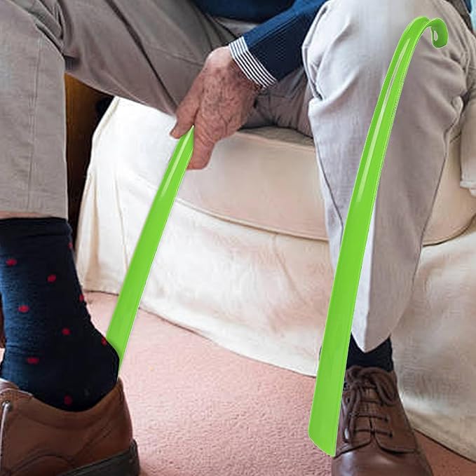 Shoe Horn for Seniors - 16.7 Inches Long Shoe Horn | Travel Shoe Lifter Flexible Shoe Horn Long Handle | Shoehorn Sock Remover Helper with Comfort Grip Shoe Lifter for Seniors, Men, Women