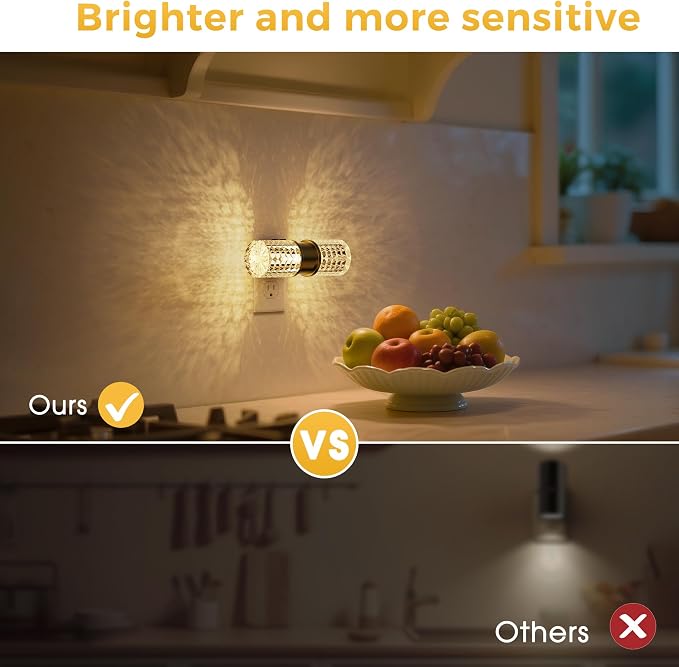 L LOHAS LED Night Light, Dimmable Night Lights Plug into Wall | 0-100LM Adjustable Brightness LED Night Light, Automatic Night Lights Plug in, Auto Light Sensor, Bedroom Hallway Home Decor