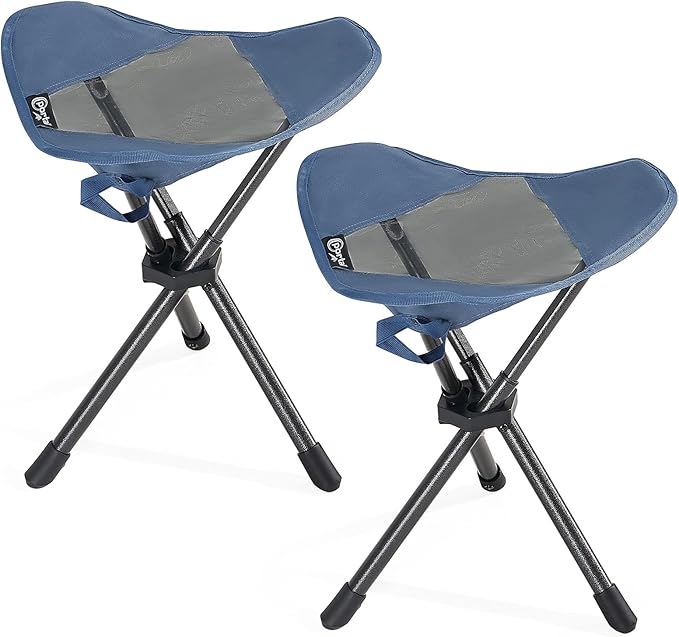 Portal 2 Pack Tall Folding Tripod Stool for Adults Supports 225 lbs