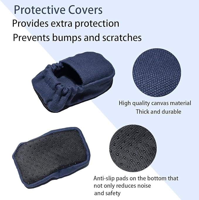 GZFQJJ Removable Soft Cushion Walker Non-Slip Fabric Cover Universal Fit Sock Cushion Indoor Outdoor Removable Walker Feet Replacement Non-Slip Soft Cushion Senior Walker Cushion Non-Slip Cushion